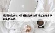 爱到极度疯狂（爱到极度疯狂爱到无法想象歌词是什么歌）