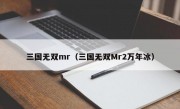 三国无双mr（三国无双Mr2万年冰）