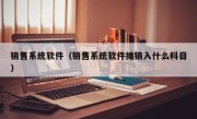 销售系统软件（销售系统软件摊销入什么科目）