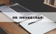 双敏（双敏主板是几线品牌）